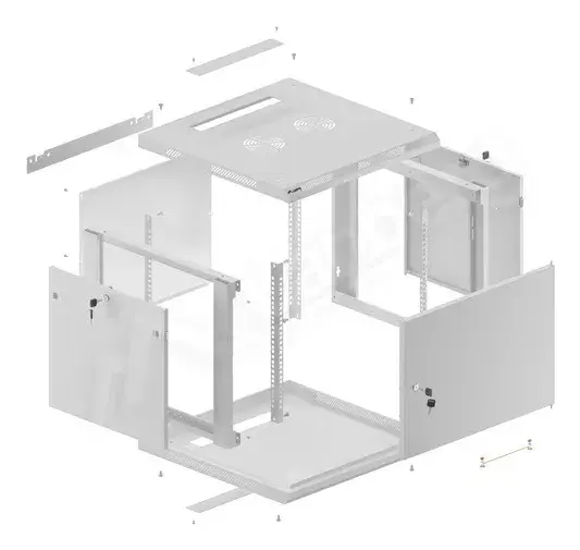 Wall mounted rack Lanberg WF01-6609-00S Photo 11