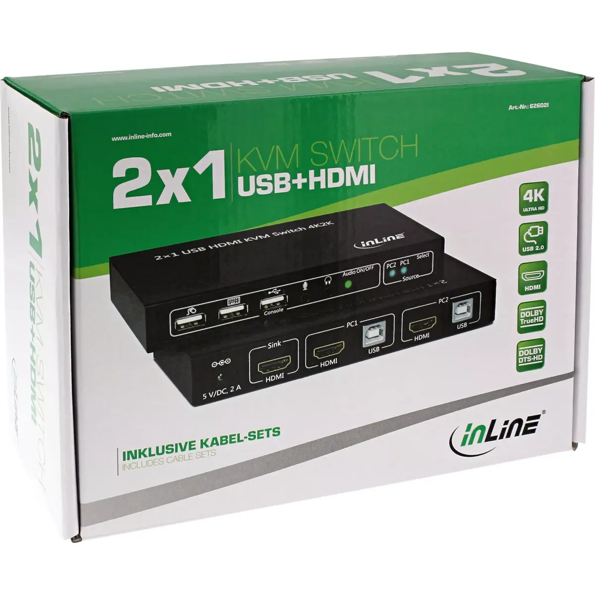 KVM Switch InLine 2x1 HDMI 4K2K Photo 5