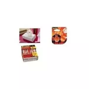 Скотч 3M Scotch Crystal Clear 600 с диспенсером, 19 мм x 30 м, прозрачная пакетная лента