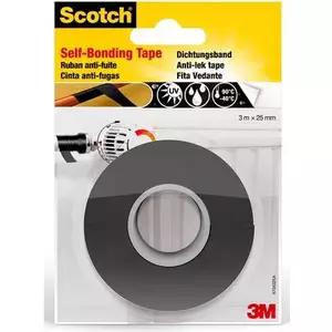 Ремонтная клейкая лента 3M 4704, чёрная, 25 мм x 3 м
