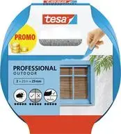 Малярная лента Tesa Professional Outdoor 56214 — 50 м x 25 мм, атмосферостойкая для наружных работ