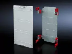 Wall-mounted enclosure module Rittal SV 9666.110, white polystyrol housing, 250×600 mm