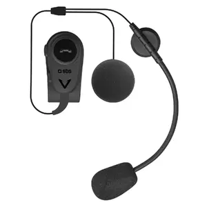 Ausskaņas ierīce SBS TEEARSETMONOMOTOBTK — bezvadu Bluetooth motocikla ķiverei, 20–20000 Hz, darbības rādiuss 10 m, Micro-USB, melna, 50 g