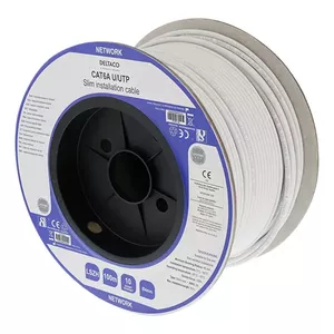 Сетевой кабель Deltaco TP-56CS RJ45 Cat6a 100 м Белый