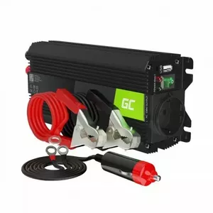 Инвертор питания Green Cell 12V→230V 500W (пиковая 1000W) с USB