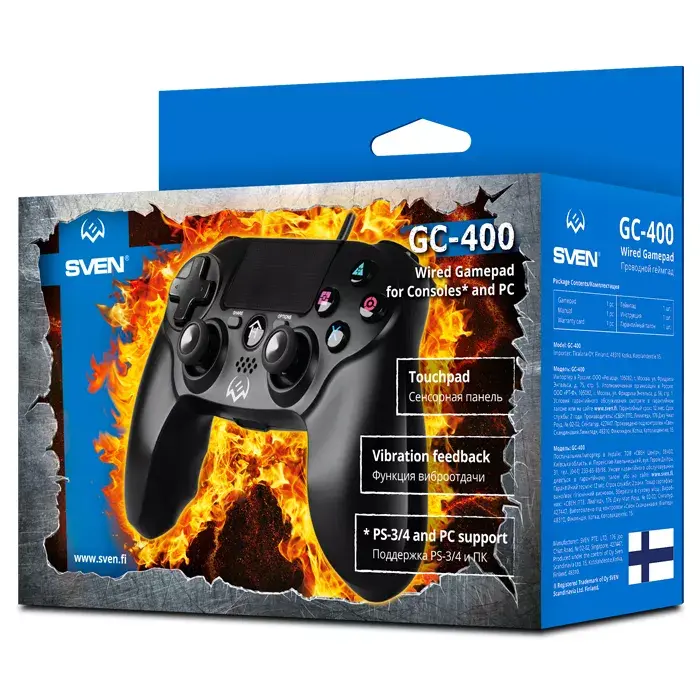 Gamepad SVEN GC-400 USB for PC and PlayStation Photo 5