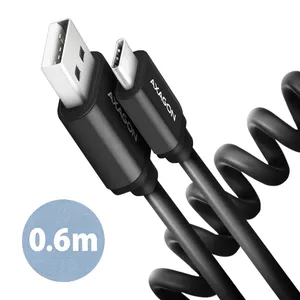 USB кабель Axagon BUCM-AM10TB USB 2.0 0.6м USB C USB A черный