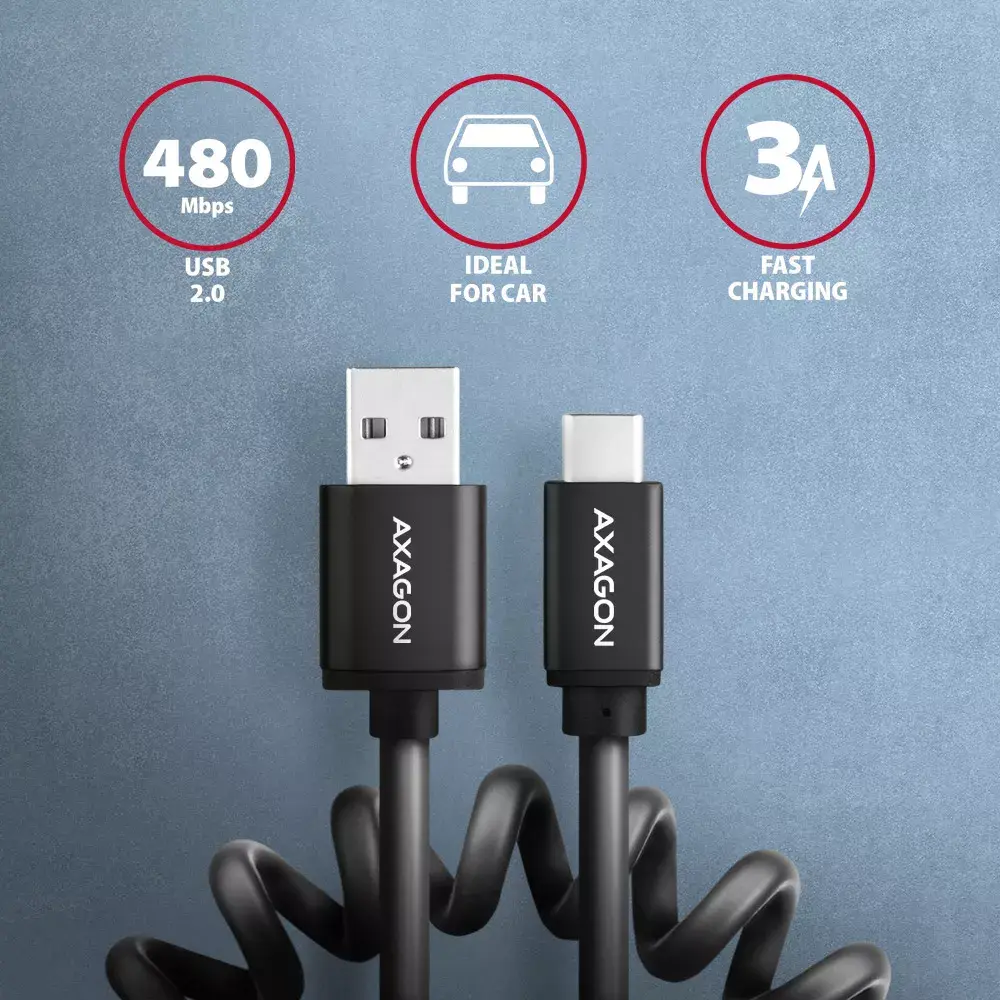 USB кабель Axagon BUCM-AM10TB Photo 2