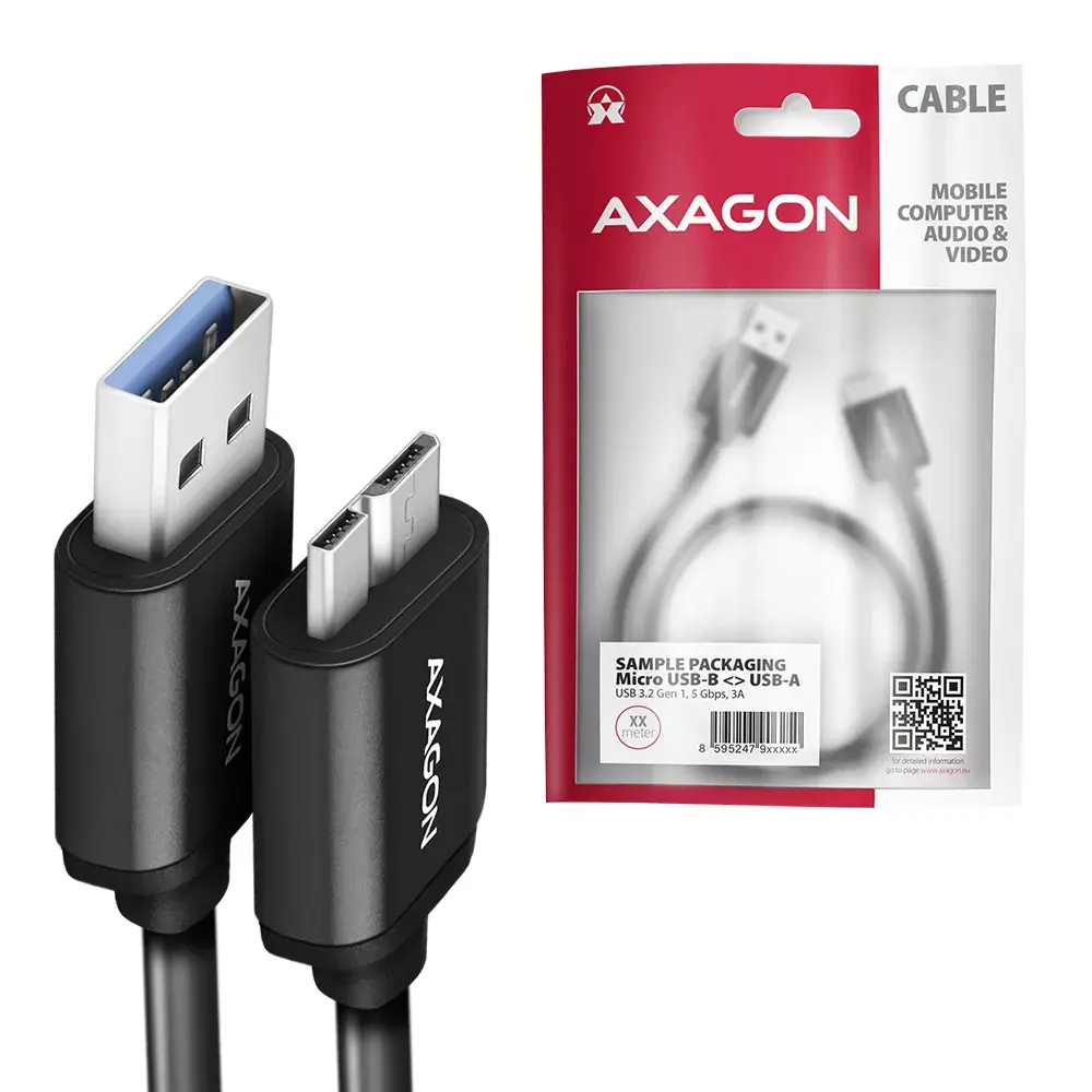USB кабель Axagon BUMM3-AM10AB Photo 5