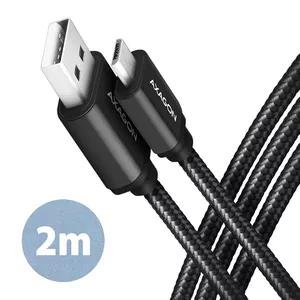 USB кабель Axagon BUMM-AM20AB Micro-USB B USB A 2 м Черный
