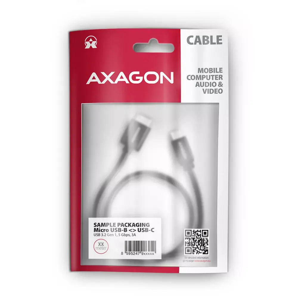 USB кабель Axagon BUMM3-CM10AB Photo 6