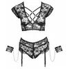 Cottelli Collection Bondage komplekts — krūšturis un atvērtas biksītes 4XL Photo 4