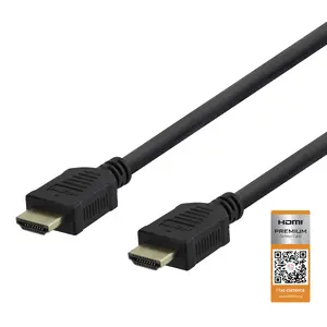 Deltaco HDMI kabelis 3 m HDMI Type A Standarta Melns 18 Gbit/s