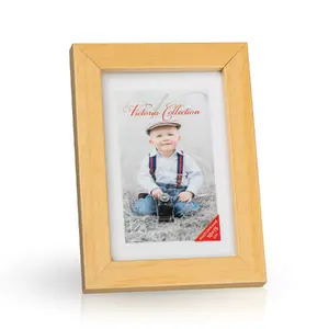 Photo frame Victoria Collection Cubo 10x15 cm natural wood finish