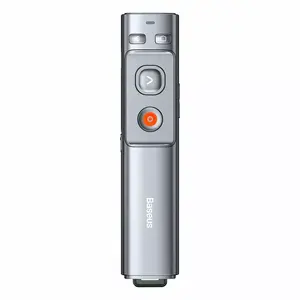 Беспроводной пульт Baseus WKCD000013 с приёмником USB и USB-C, встроенный лазерный указатель