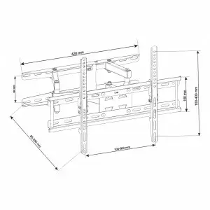 Wall mount ART ADUX160 for 32–80 inch TVs Photo 10