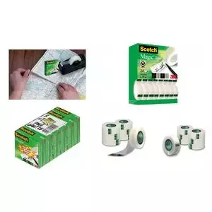 Клейкая лента 3M Scotch Magic 810 — 19 мм x 33 м, 24 ролла, сердечник Ø 25 мм