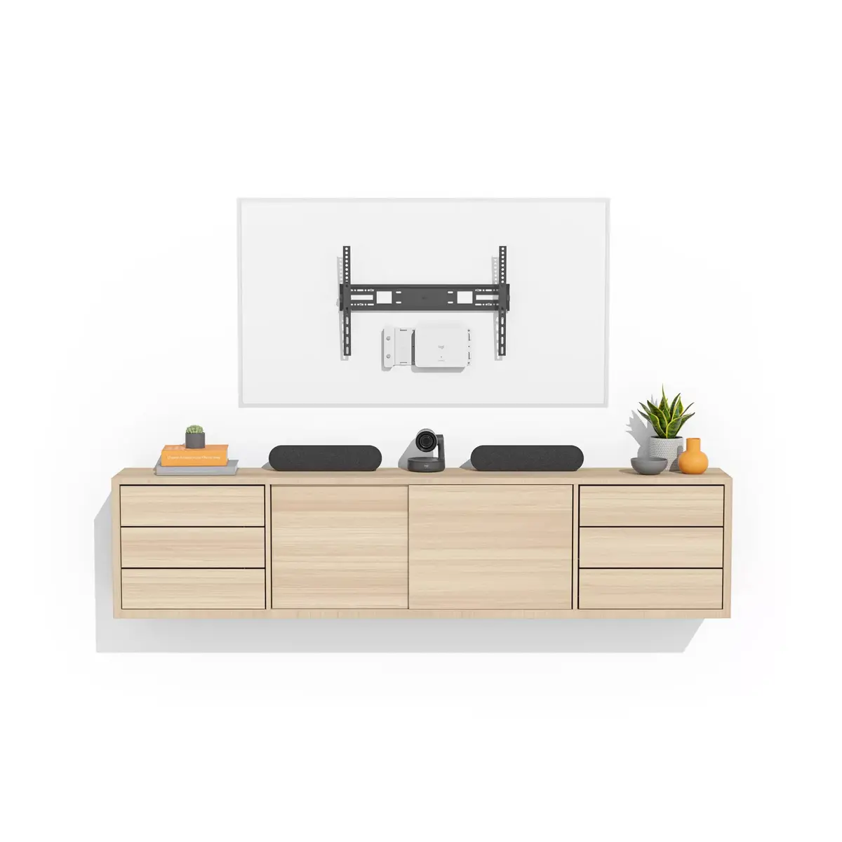 Monitoru statīvā montējams CPU turētājs Logitech Compute Mount Photo 7