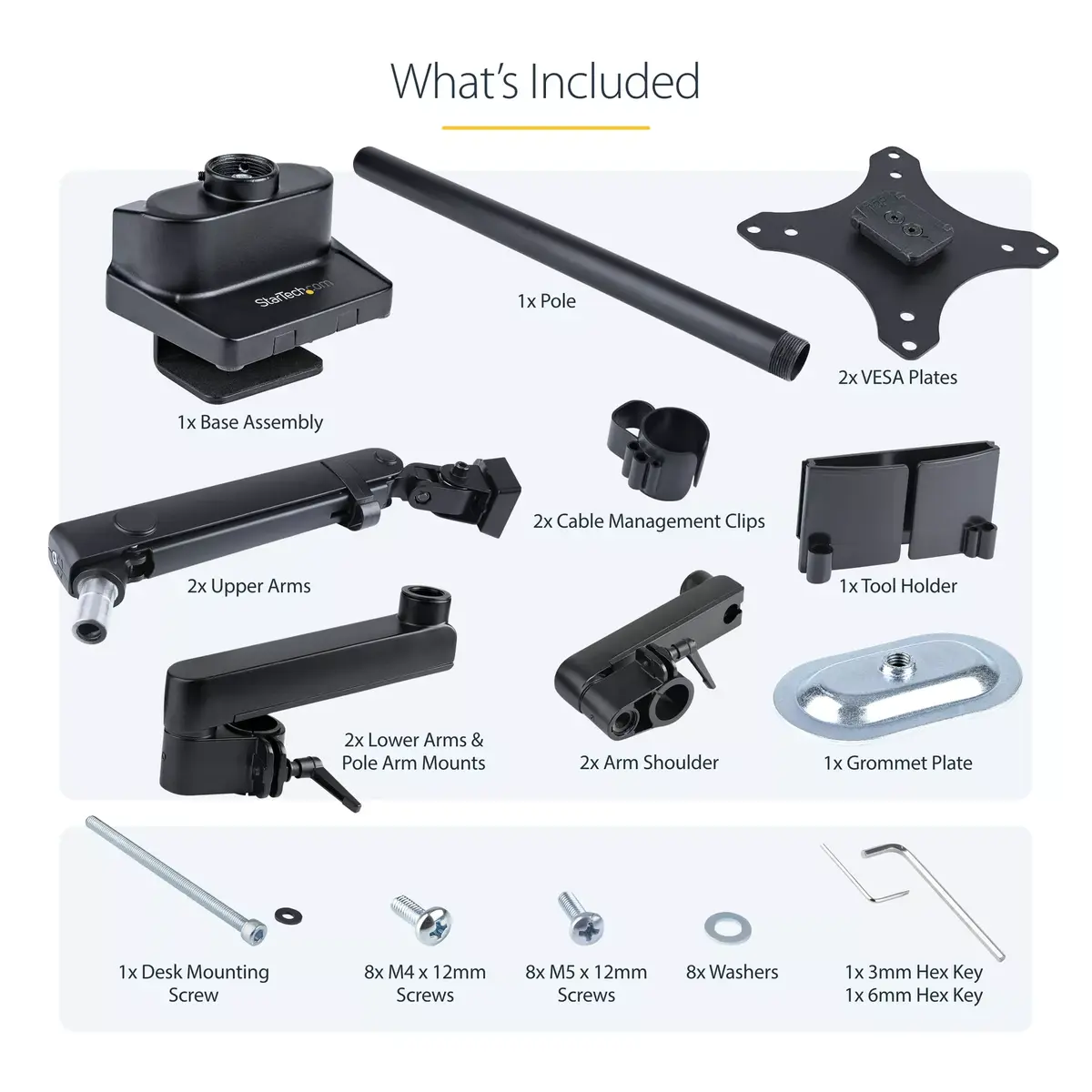 Крепление для двух мониторов StarTech.com ARMDUALPIVOT Photo 20
