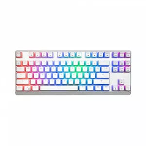 Механическая клавиатура Modecom Volcano Lanparty Pudding Edition RGB (Outemu Blue), белый