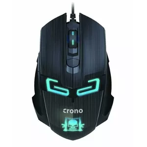 Crono CM647 - optiskā spēļu pele, USB savienotājs, izšķirtspēja 800/1200/1600 DPI , zils apgaismojums