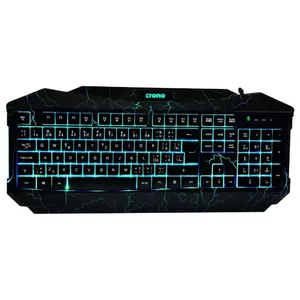 Crono CK2115 - spēļu tastatūra ar 3 krāsu apgaismojumu , USB, CZ / SK, melna