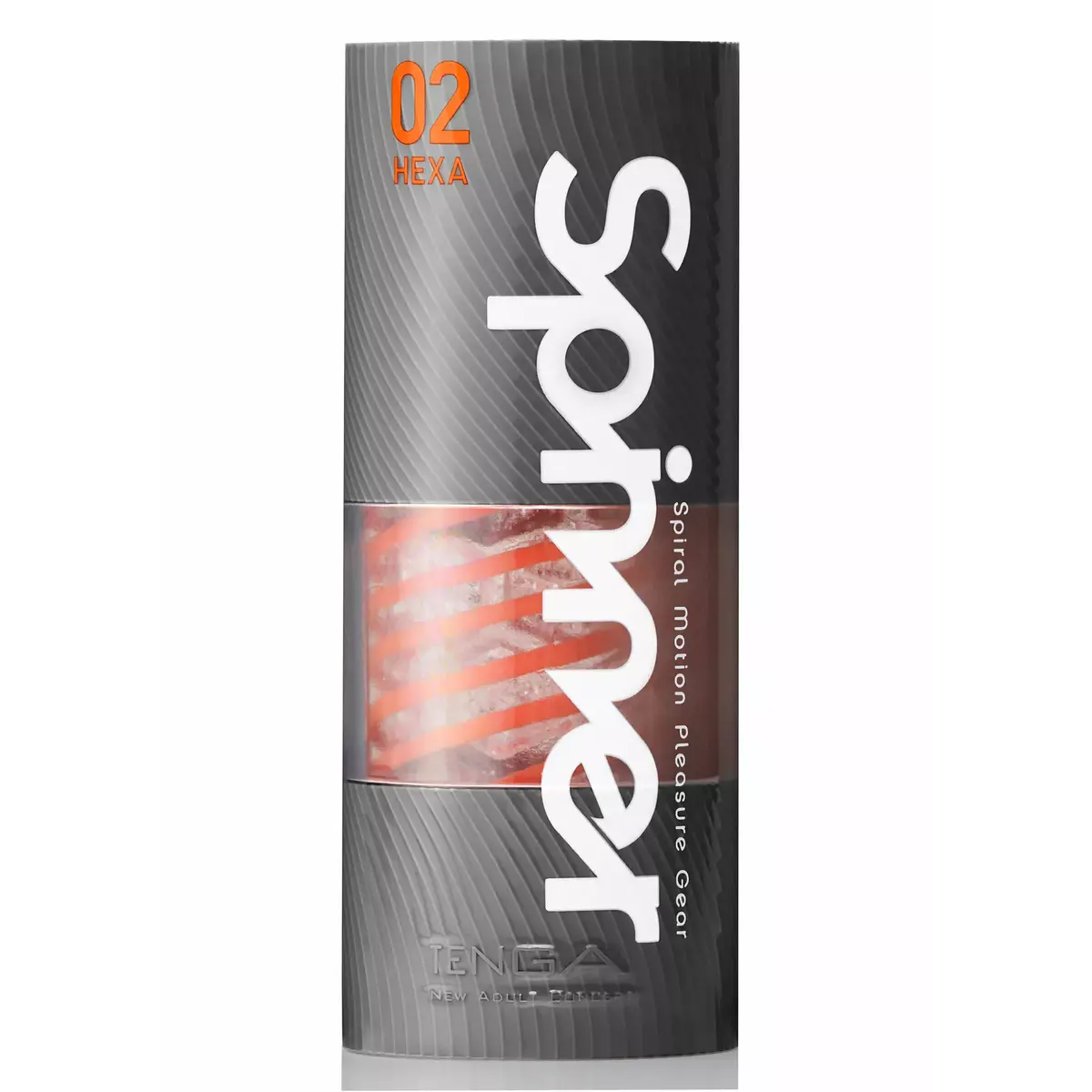 Мастурбатор TENGA Pocket Transparent Elastomer Orange Spinner Photo 2