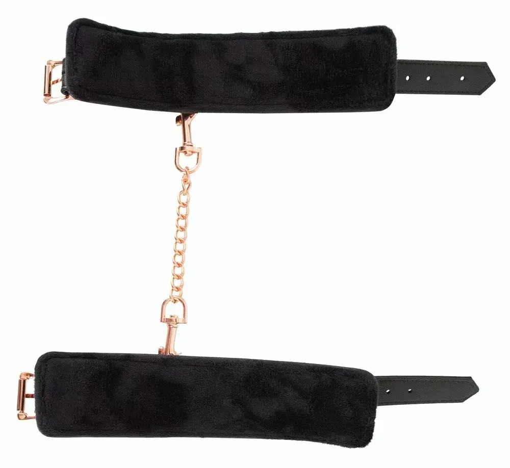 Наручники Bad Kitty Leather Black — 15–21 см Photo 7