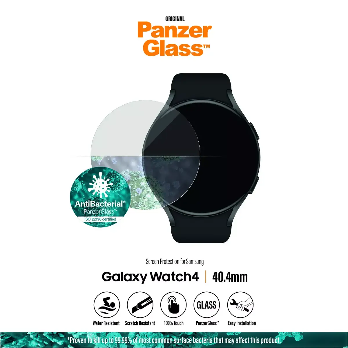 Защитное стекло, PanzerGlass, Samsung Galaxy Watch 4 40.4mm Photo 9