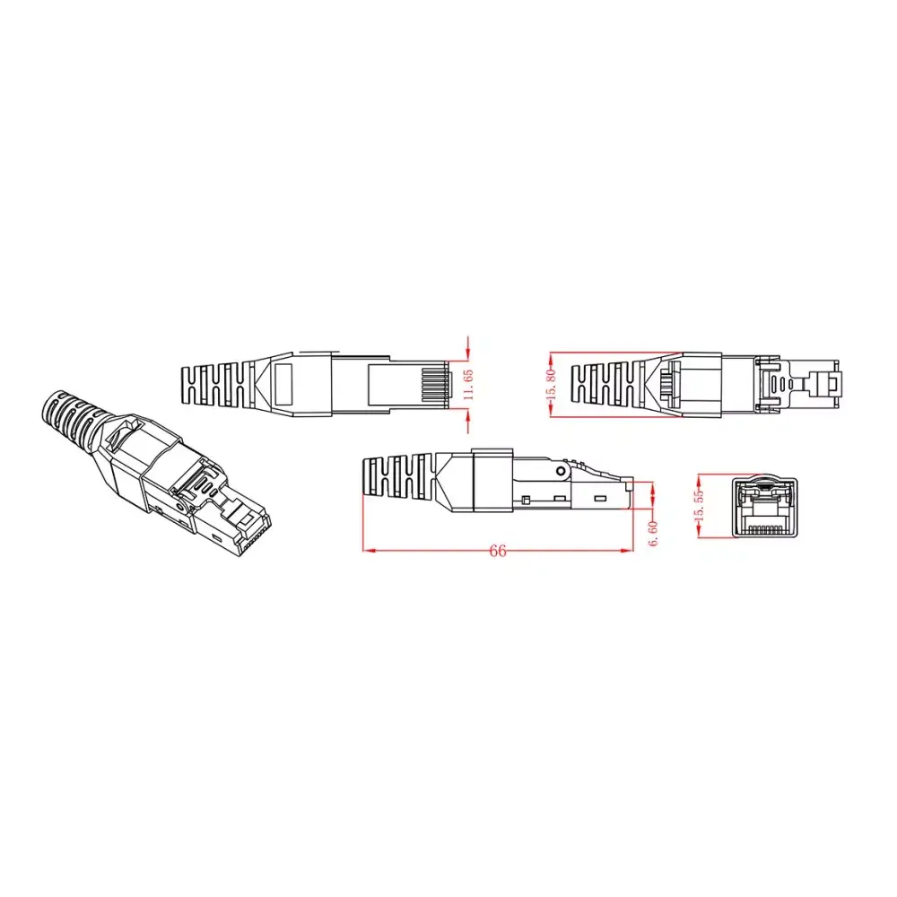 Cable gender changer Techly IWP-8P8C-CAT6AS Photo 4
