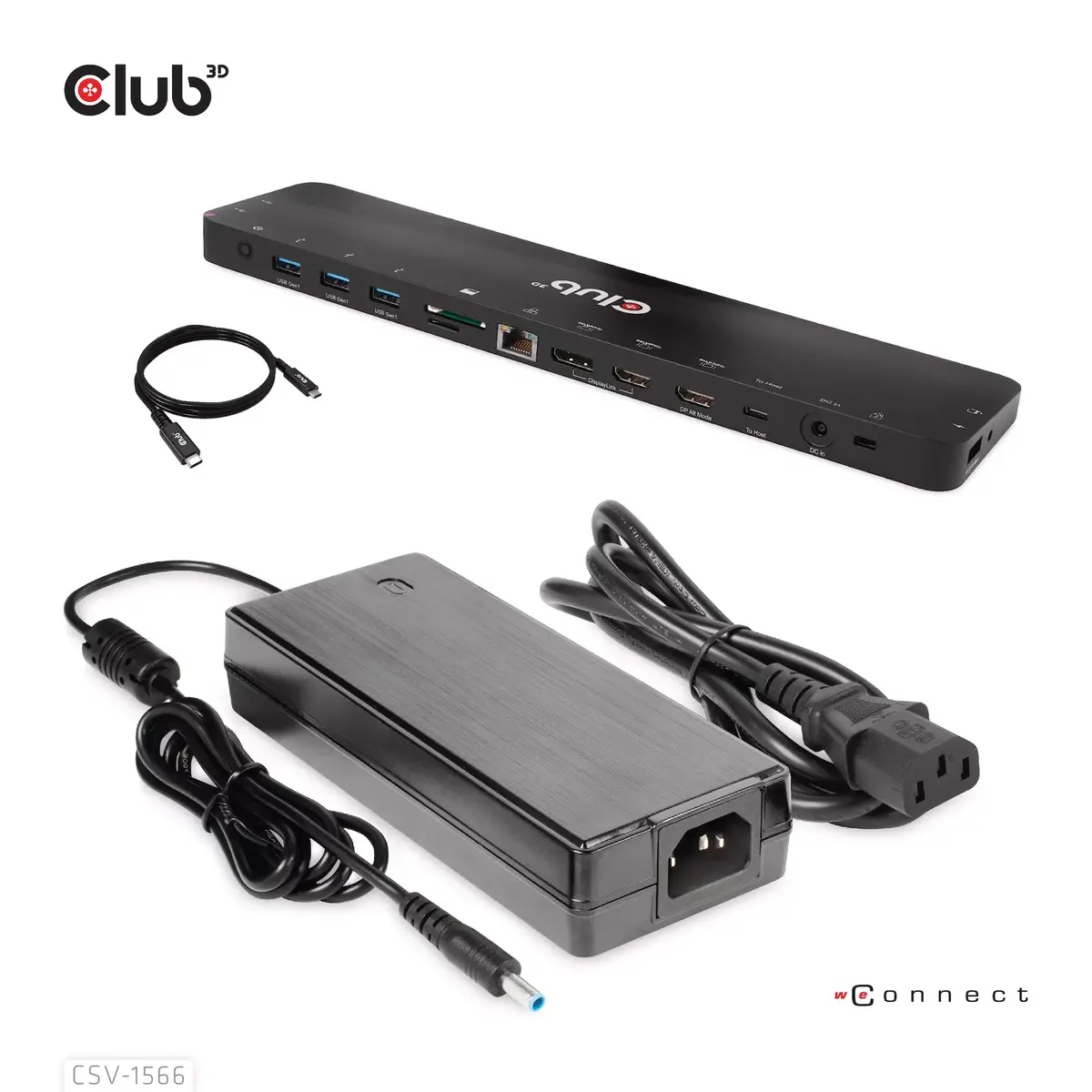 Doku stacija CLUB3D USB Gen1 Type-C Triple Display DP Alt mode Photo 2