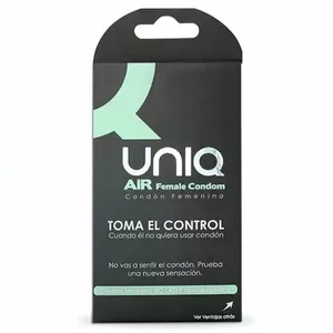 UNIQ - AIR LATEX FREE FEMALE CONDOM 3 UNITS