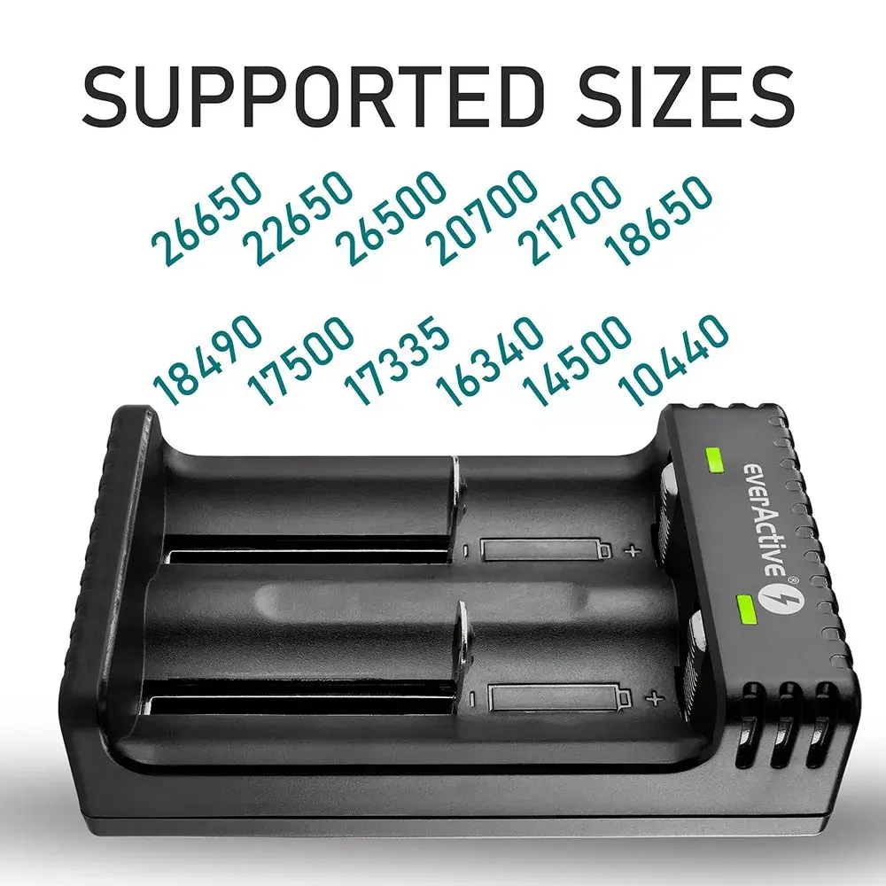 Akumulatoru lādētājs everActive LC200 — 2 vietas USB Photo 4