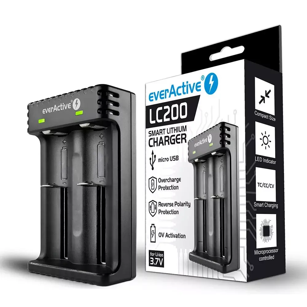 Akumulatoru lādētājs everActive LC200 — 2 vietas USB Photo 5