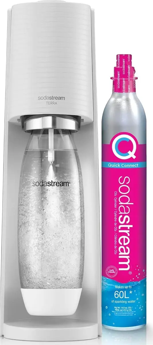 Gāzes dzērienu pagatavotājs SodaStream Terra White
