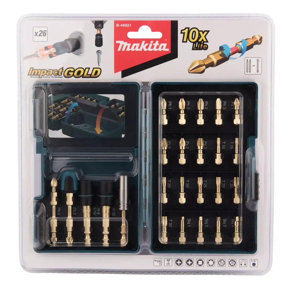 Drill bit set Makita B-49921 Photo 2