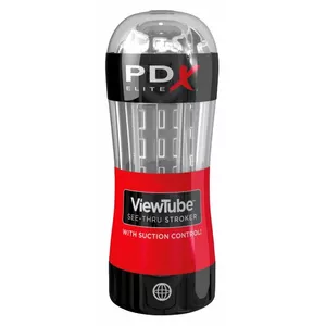 Masturbator Pipedream ViewTube See Thru Stroker – transparent TPR sleeve, total 18.5 cm, insertable 16.5 cm, inner Ø up to 5 cm