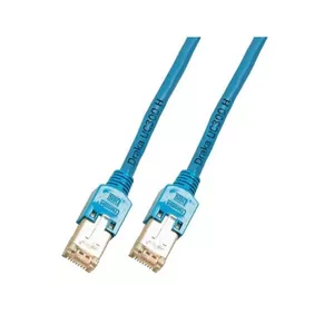 Tīkla kabelis Draka K8074.0 Cat5e F/UTP (FTP) RJ-45–RJ-45, 0,5 m, zils, zelta pārklājuma kontakti