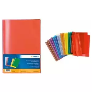 Paper Reinforcements Herma Heftschoner 7494 A4 transparent-orange, pack of 25