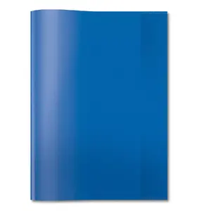 Exercise book cover HERMA PP A4 transparent/dark blue