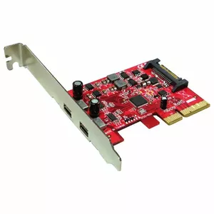 ROLINE PCI-Express x4 Adapter, 2x Ports Type C USB3.1 interfeisa karte/adapteris USB 3.2 Gen 1 (3.1 Gen 1)
