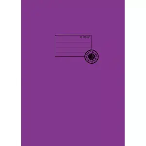 Exercise book cover paper HERMA A4 violet 100% wastepaper