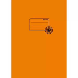 Exercise book cover paper HERMA A4 orange 100% wastepaper