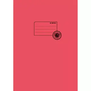 Exercise book cover paper A4 Herma dark red 100% wastepaper