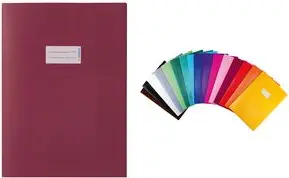 Exercise book cover paper HERMA A4 turquoise 100% wastepaper