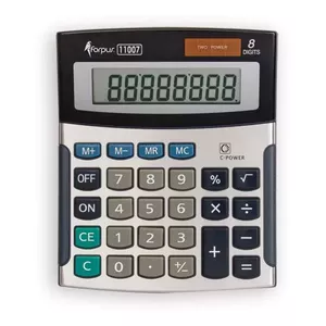 Basic Calculator Forpus FO11007 Pocket Black Grey
