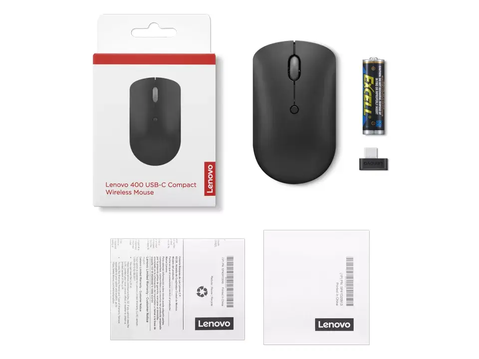 Lenovo Wireless Compact Mouse 400 USB-C Photo 7