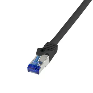 LogiLink C6A043S tīkla kabelis Melns 1,5 m Cat6a S/FTP (S-STP)