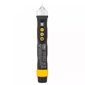 Deli Tools EDL8011 line voltage detector 12 - 1000 V Black, Yellow