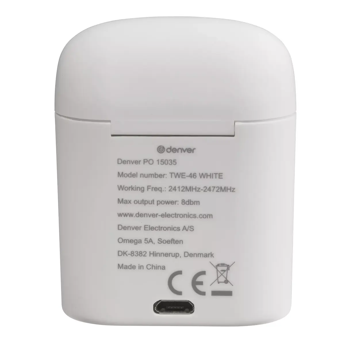 Наушники Denver TWE-46WHITE Photo 2